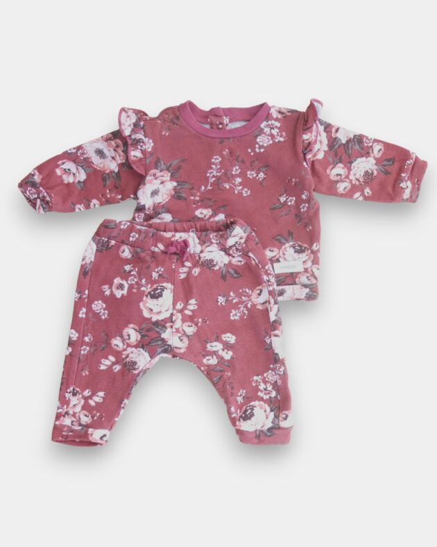 Blommig pyjamas-set