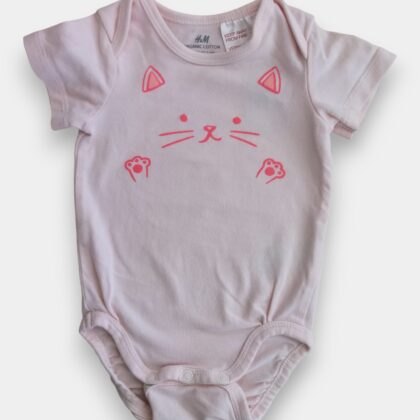 Tryckbodysuit med kattmotiv Size-62