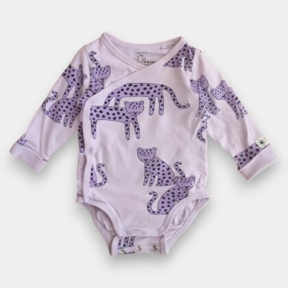 Tryckknappsbodysuit med djurmönster Size-62